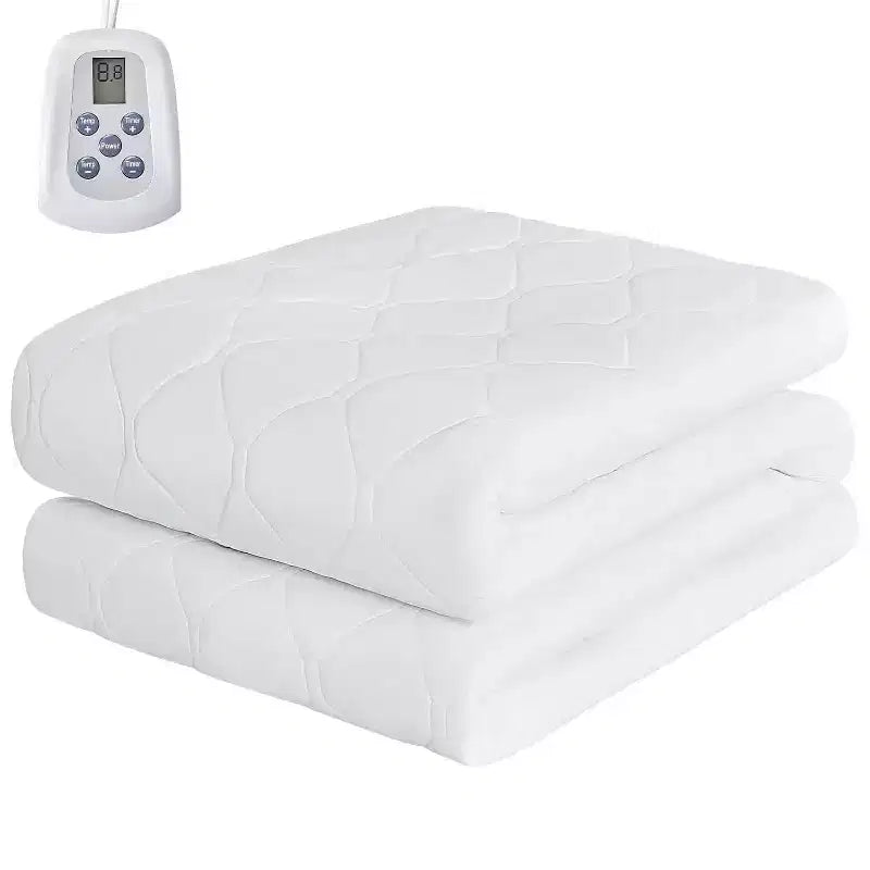 MAYEERTY Heated Mattress Pad Extra Wide Dual Controller 12 Heat Settings 12 Hour Auto Shut Off