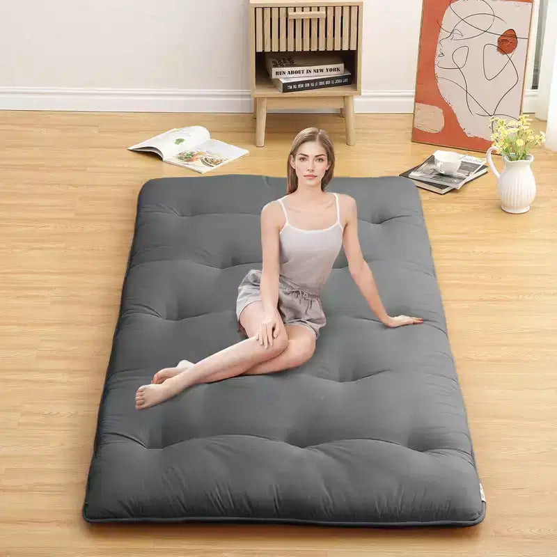 Japanese Floor Mattress Full Size, 54 x 80 Tatami Mat Foldable Japanese Floor Bed Roll Up Mattress Camping Sleeping Pad for Dorm RV Travel