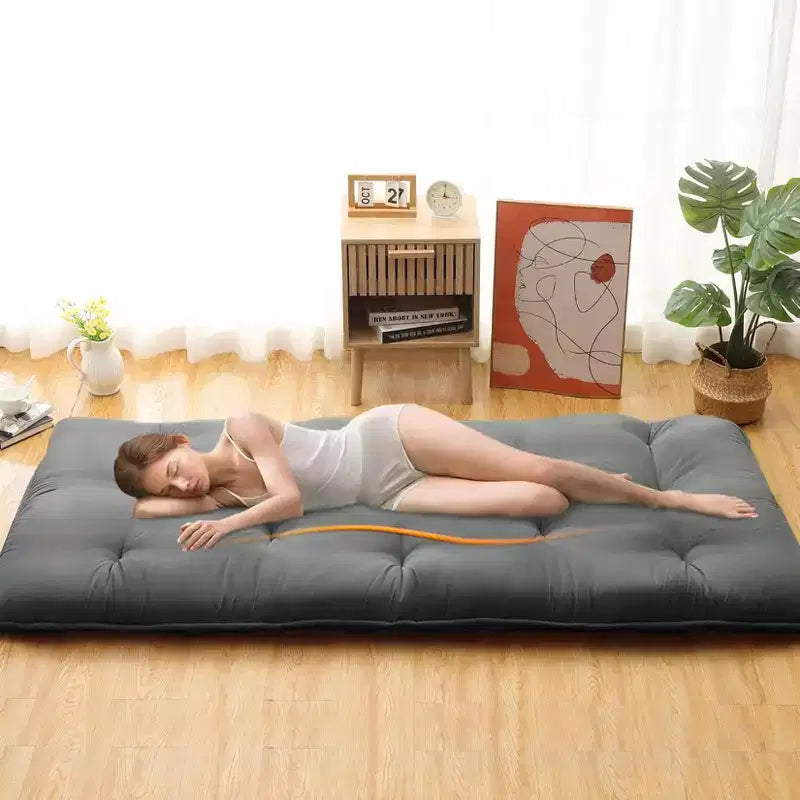 Japanese Floor Mattress Full Size, 54 x 80 Tatami Mat Foldable Japanese Floor Bed Roll Up Mattress Camping Sleeping Pad for Dorm RV Travel