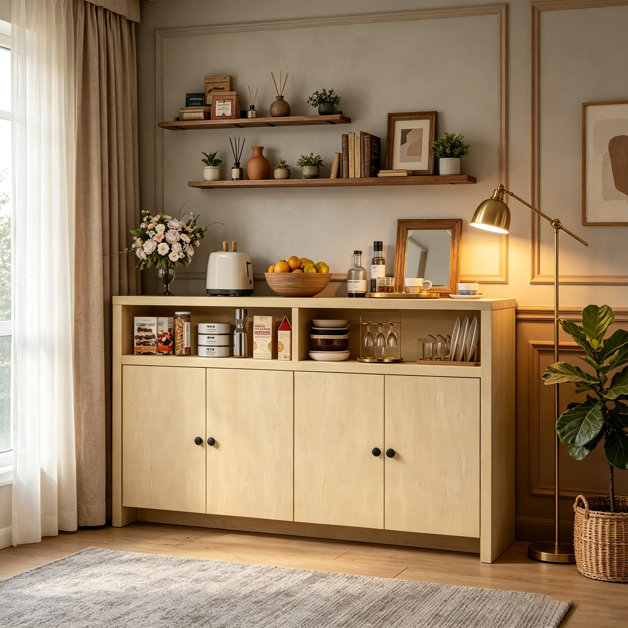 Buffet de style campagnard