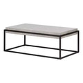 Mezzy Modern Industrial Coffee Table Gray/Black - South Shore